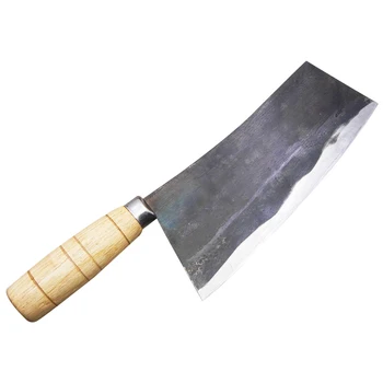 

Chen Family Handmade Forging Carbon Steel Slicing Knife Traditional Chinese Household Kitchen Cutting Vegetable Meat Knives