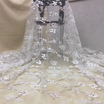 

Tollola African Lace Fabric 2019 High Quality Nigerian Lace Fabrics Tissu Africain Guipure Embroidery French Tulle Lace Fabric