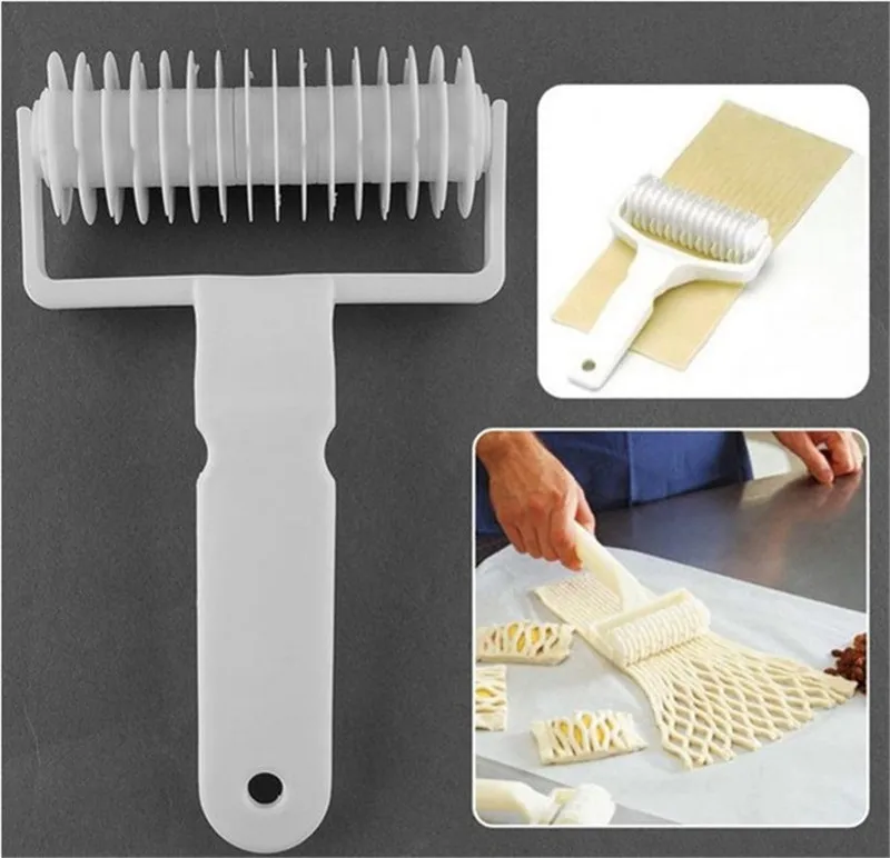 

Large Size Pizza Cookie Cutter Pastry Tools Bakeware Roller Lattice Craft Cooking Tools