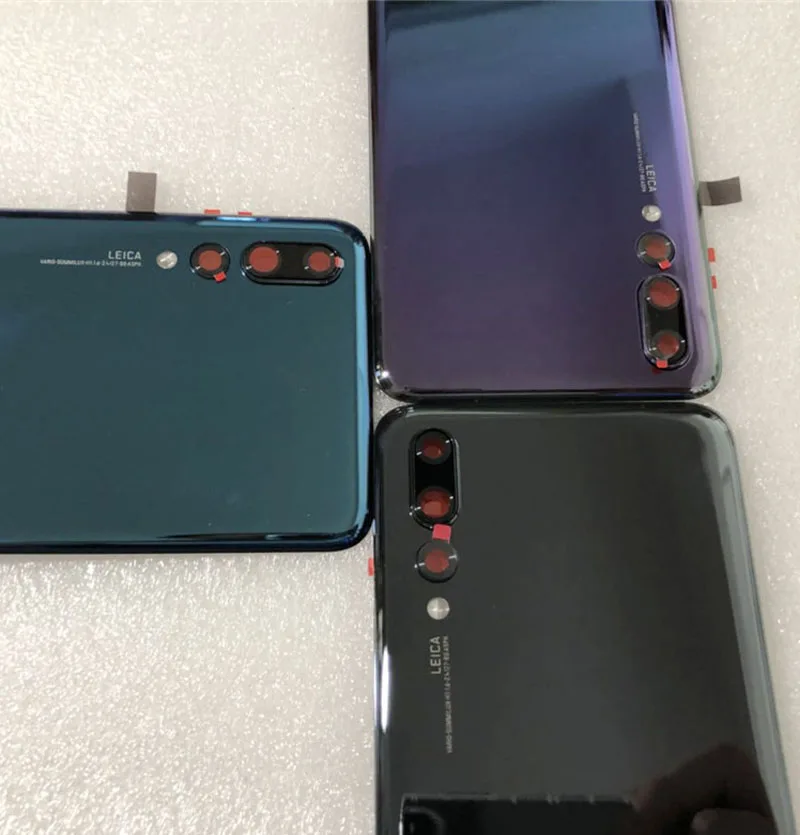 Оригинальная задняя крышка из закаленного стекла для huawei P20 Lite P20 PRO P 20 Запасные части задняя крышка батарейного отсека Корпус+ рамка для камеры