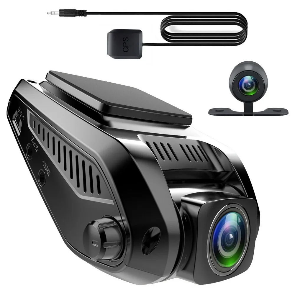 

Car DVR Camera Hidden Driving Recorder HD Dual Lens Car Vehicle Front Rear Camera 2.4 Inch Wide Angle Vehicle Video Recorder