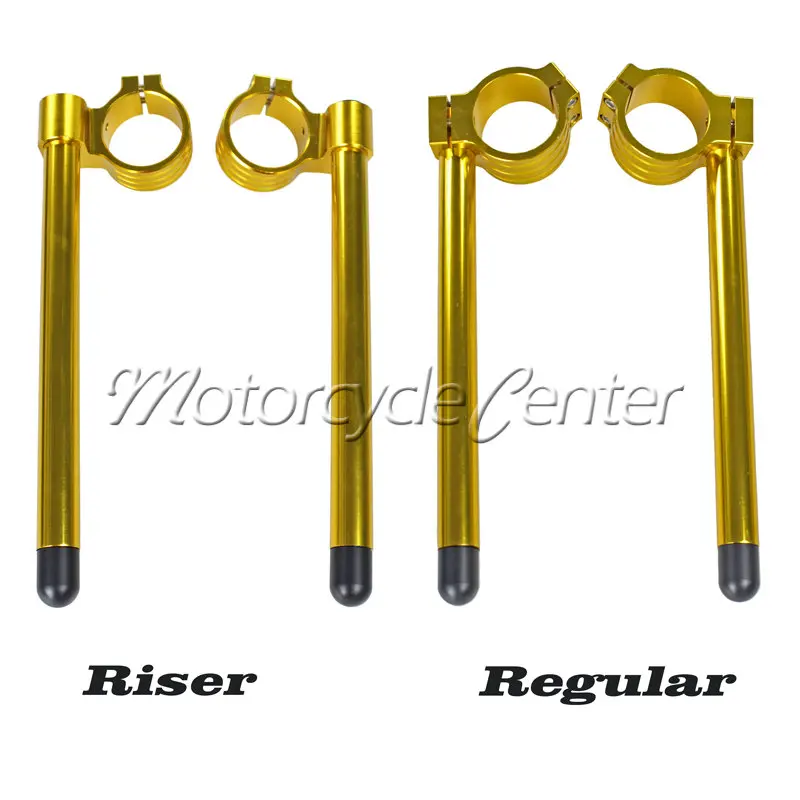 50mm Clip Ons Riser Regular Fork Tube CNC Handlebars For Suzuki GSXR600