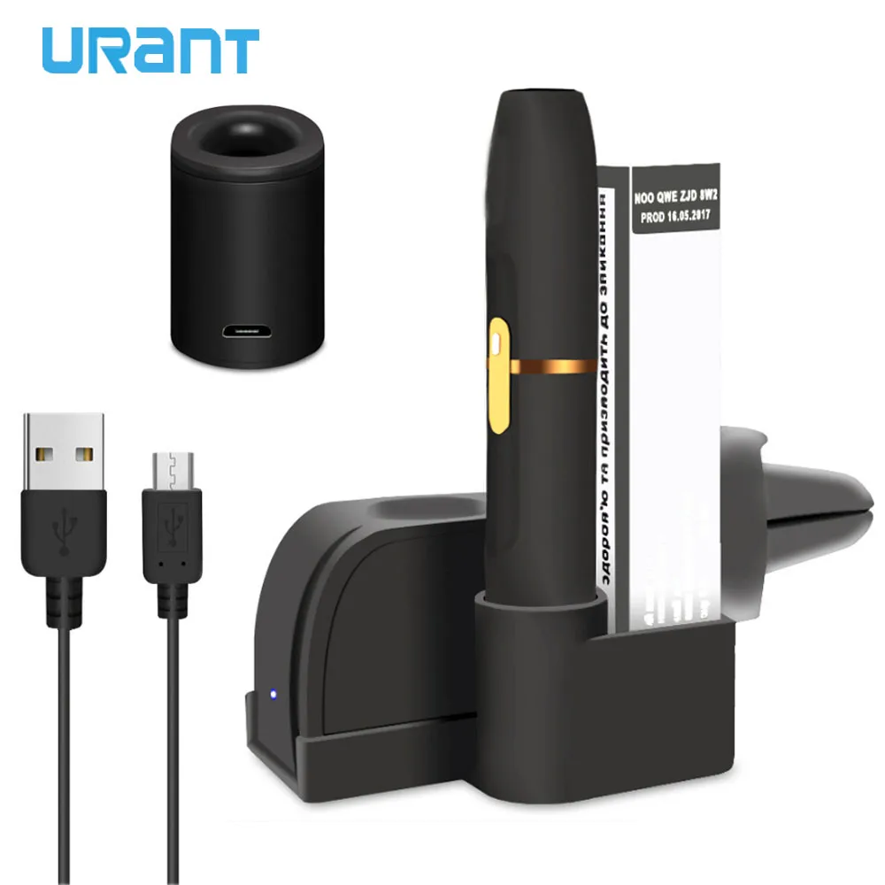 

URANT Desktop Charger Fast Charging For IQOS Universal Charger with USB Cable Vent Bracket for iqos 2.4 Plus Car chargers