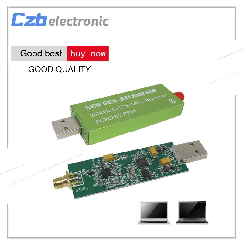 

Premium USB Dongle R820T2 RTL2832U RTL-SDR w/ 1PPM TCXO TV Tuner Stick Receiver