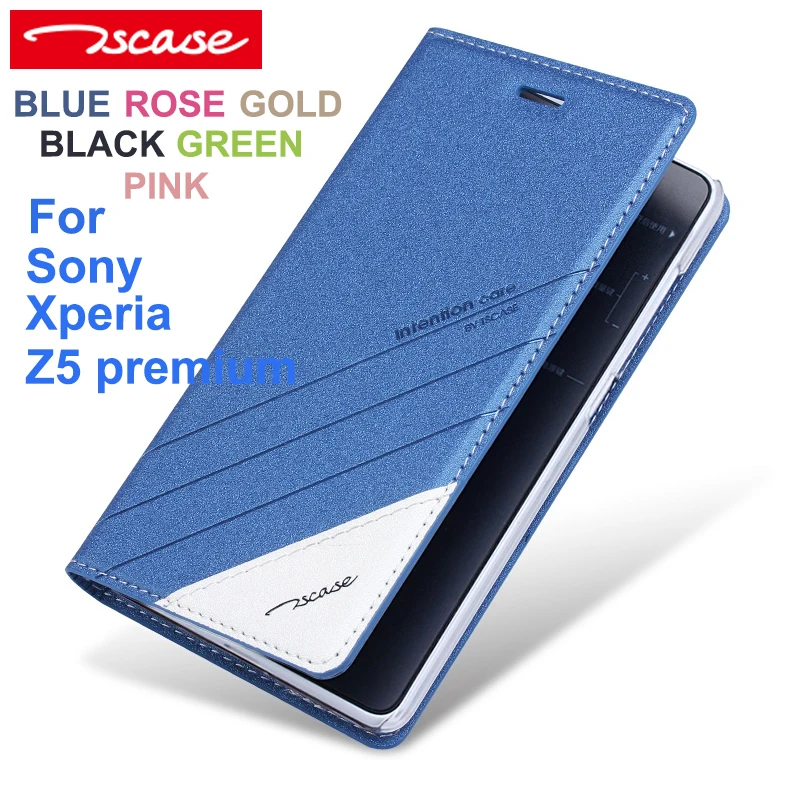

Tscase Fashion High Quality For Sony Xperia Z5 premium Leather Case Flip Cover For Sony Z5 Plus E6883 Z5+ Cover Invisible Magnet