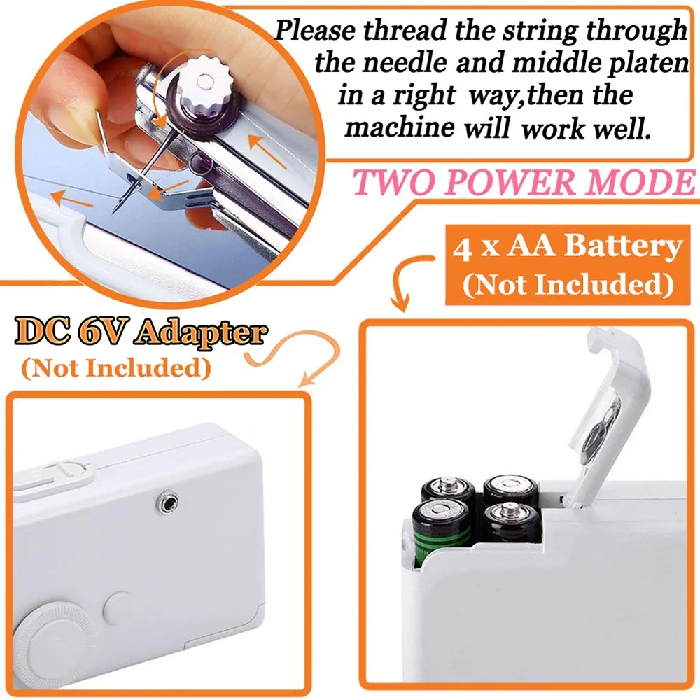Mini Diy Sewing Machine Portable Electronic With 12 Stiches Industrial  Handy Sewing Machine mini maquina de costura portátil - AliExpress
