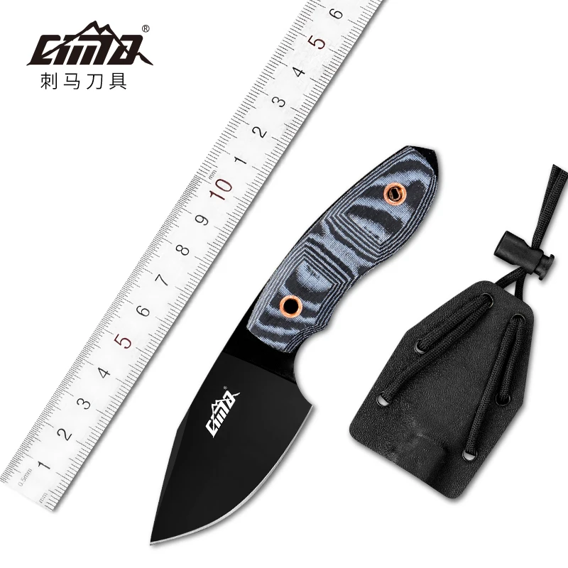 CIMA Full Tang Tactical Camping Knife,9cr18mov Steel Blade Fixed Blade Hunting Knife CIMA Full Tang Tactical Camping Knife,9cr18mov Steel Blade Fixed Blade Hunting Knife