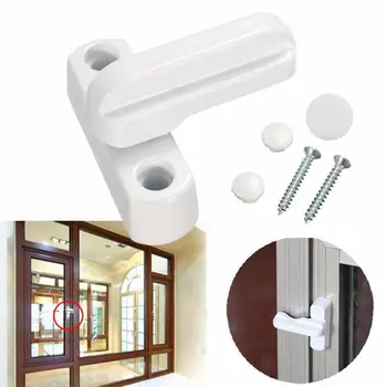 

5pcsHot Sale UPVC Aluminum Anti Theft Windows Lock Door Window Sash Jammers Extra Security Swing Lock Latch Home Housing Safely