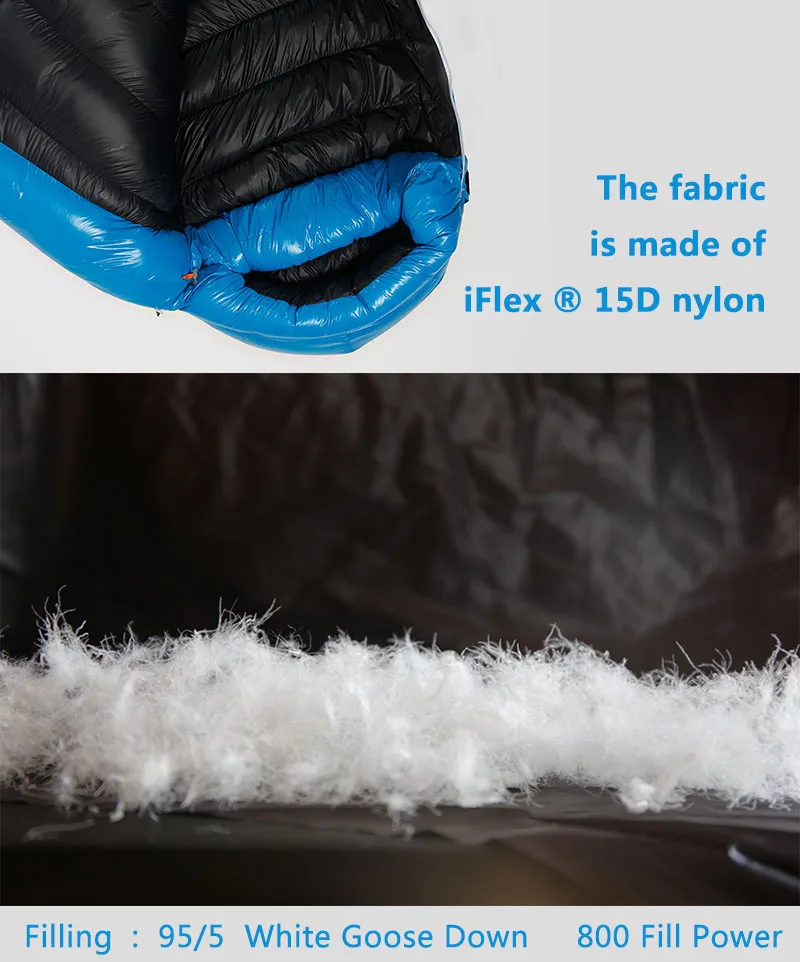 AEGISMAX G5 длинный наружный кемпинговый ультра-светильник зимний спальный мешок для мам холодный 95% белый гусиный пух спальный мешок