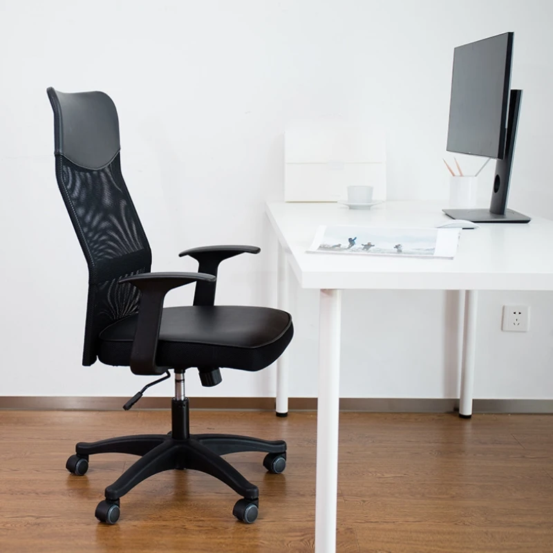 Компьютерное кресло Сетчатое офисное кресло вращающееся сиденье домашний Лифт стул черный 87083
