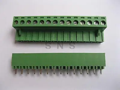 

30 pcs Green 14 pin 5.08mm Screw Terminal Block Connector Pluggable Type