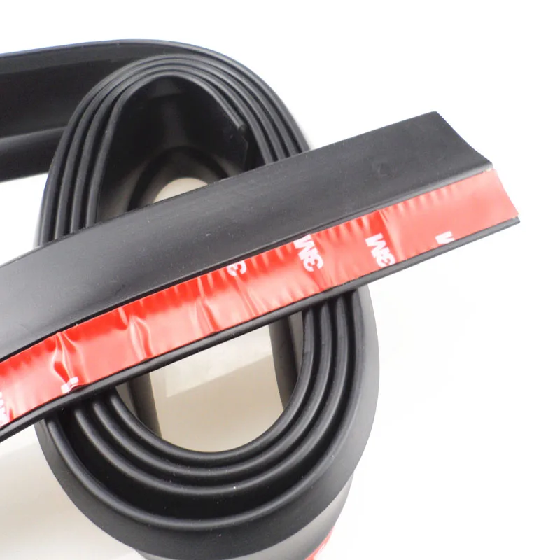 2.5m*6cm black soft rubber bumper stripe outer bumper outer front