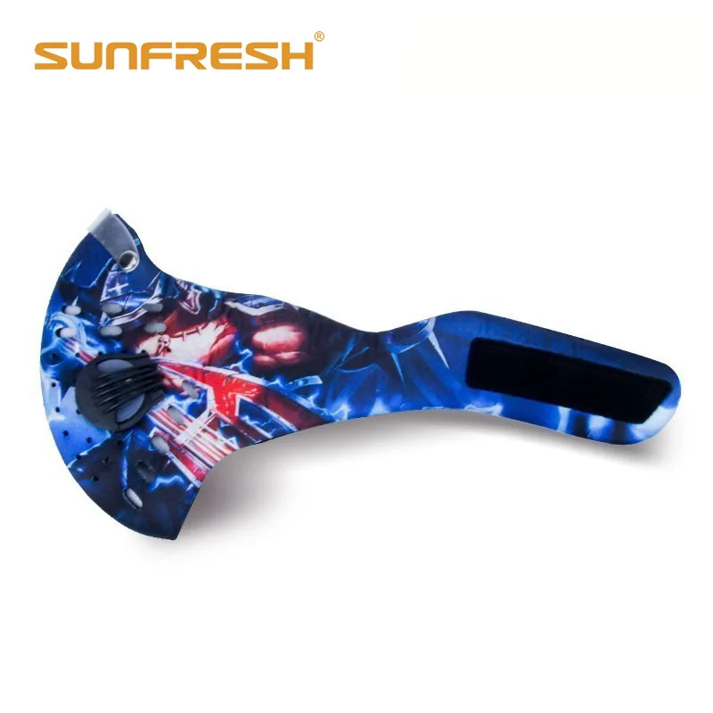 dust mask custom neoprene n99 pm2.5 bike cycling mouth face mask fine air filter anti odor smog fashion pollen anime cotton mask - Цвет: 005E009