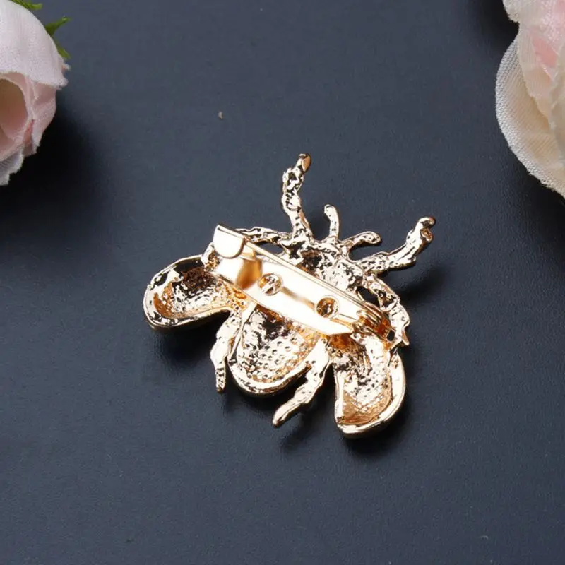 Пчелы брошь эмаль Стразы ошибка мед Pin Изысканная одежда платье украшение для