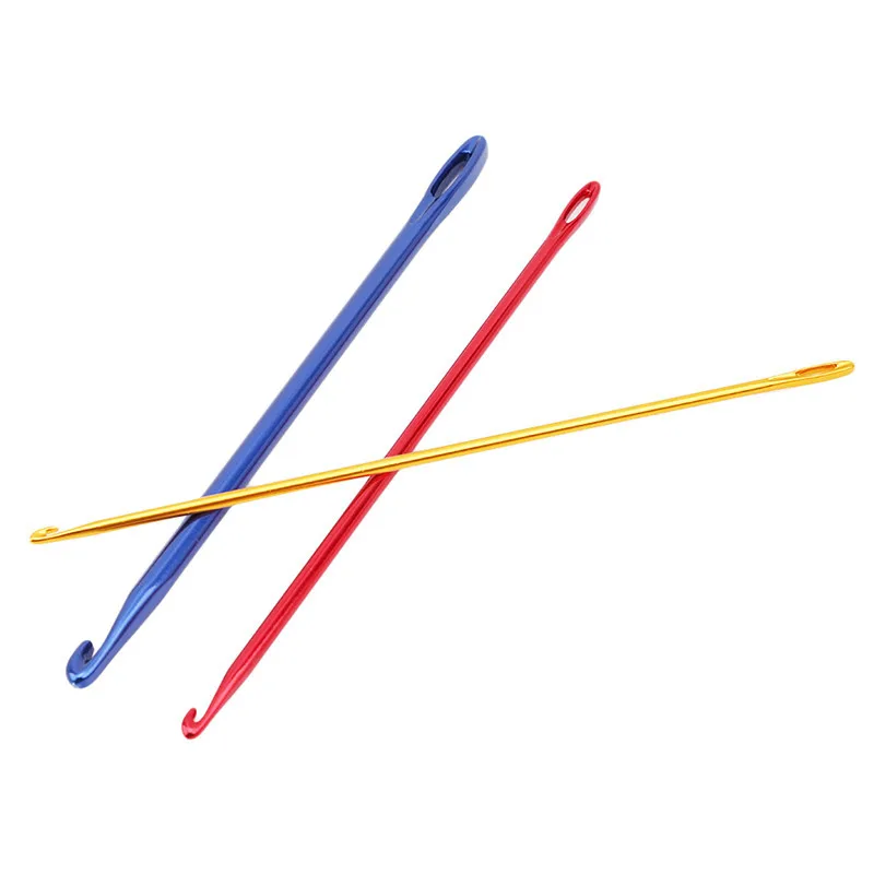 Алюминиевый набор крючков для вязания спицами инструмент для ручного вязания с глазом для вязания спиц крючки для вязания