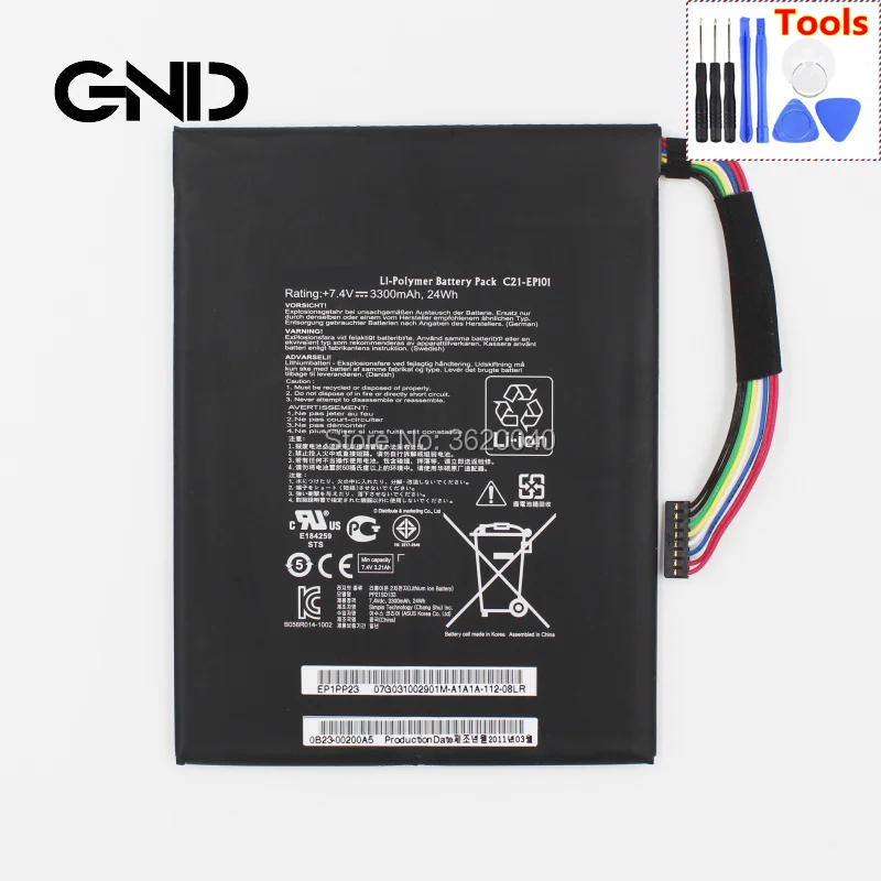 Аккумулятор для ASUS EeePad TR101 TF101 EP101 3300 в 7 4 мАч|Батареи планшетов и резервное