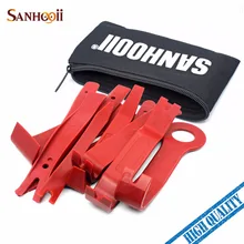 SANHOOII 11PCS Car Upholstery Removal Kit Auto Interior Radio Panel Door Clip Windows Trim Removal Installer Pry Repair Tool Set