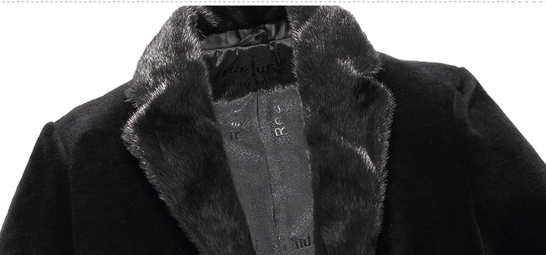 AYUNSUE длинное пальто из натурального меха зимняя куртка мужская овечья стрижка шерстяные куртки норковый меховой воротник Koreran Мужские шубы WXM1708 KJ1585