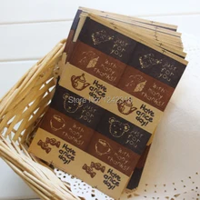 Ручной работы только для вас, с большое спасибо, имеют хороший день, подарочная упаковка Украшения уплотнения бумажные наклейки, 6 дизайн печать наклейки