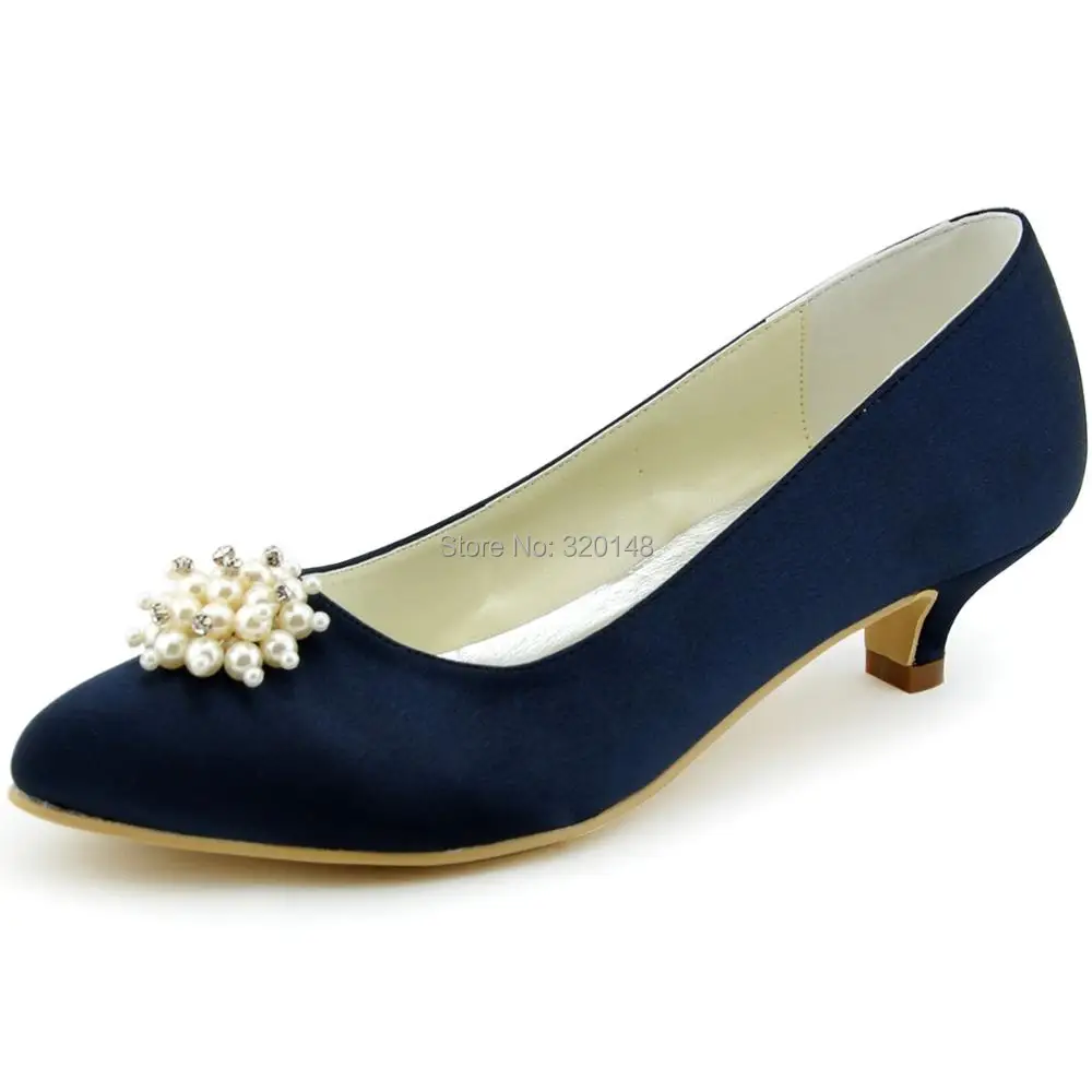 navy blue low heel dress shoes