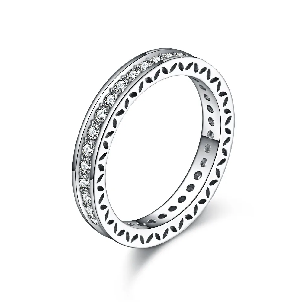 925 Pure Silver Rings For Woman Classical Engagement/Wedding Jewelry Ring with Cubic Zirconia