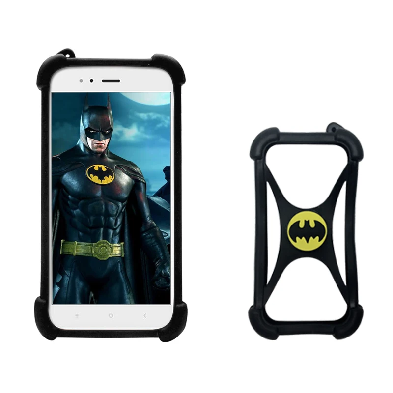 Fly Life Compact 4G Чехол Мягкий мультяшный чехол для Fly Life Mega чехол Универсальный TPU Super Heros Fly Photo Pro/Slimline чехол - Цвет: Черный