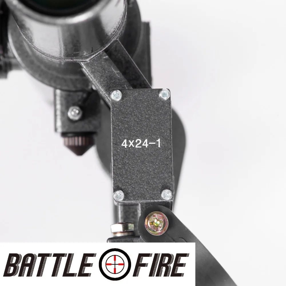 4x24-1 (7) Military Standard Riflescope with Sad 4X24-1Red Illuminated Reticle Rifle Scope 