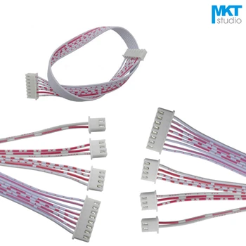 

100Pcs 20cm Double XH2.54 Header AWG26 Red White Wire Cable 5P 6P 7P