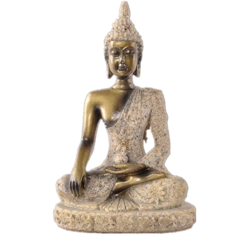 HOT SALE Small Buddha Statue Resin Furnishing Articles Europe and America Natural Sandstone