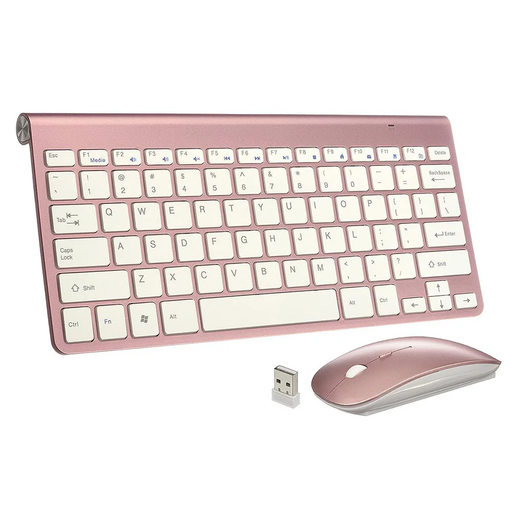 2,4G мини клавиатура мышь набор для портативной беспроводной клавиатуры Mac ноутбук ТВ коробка офисные принадлежности для IOS Android Win 7 10