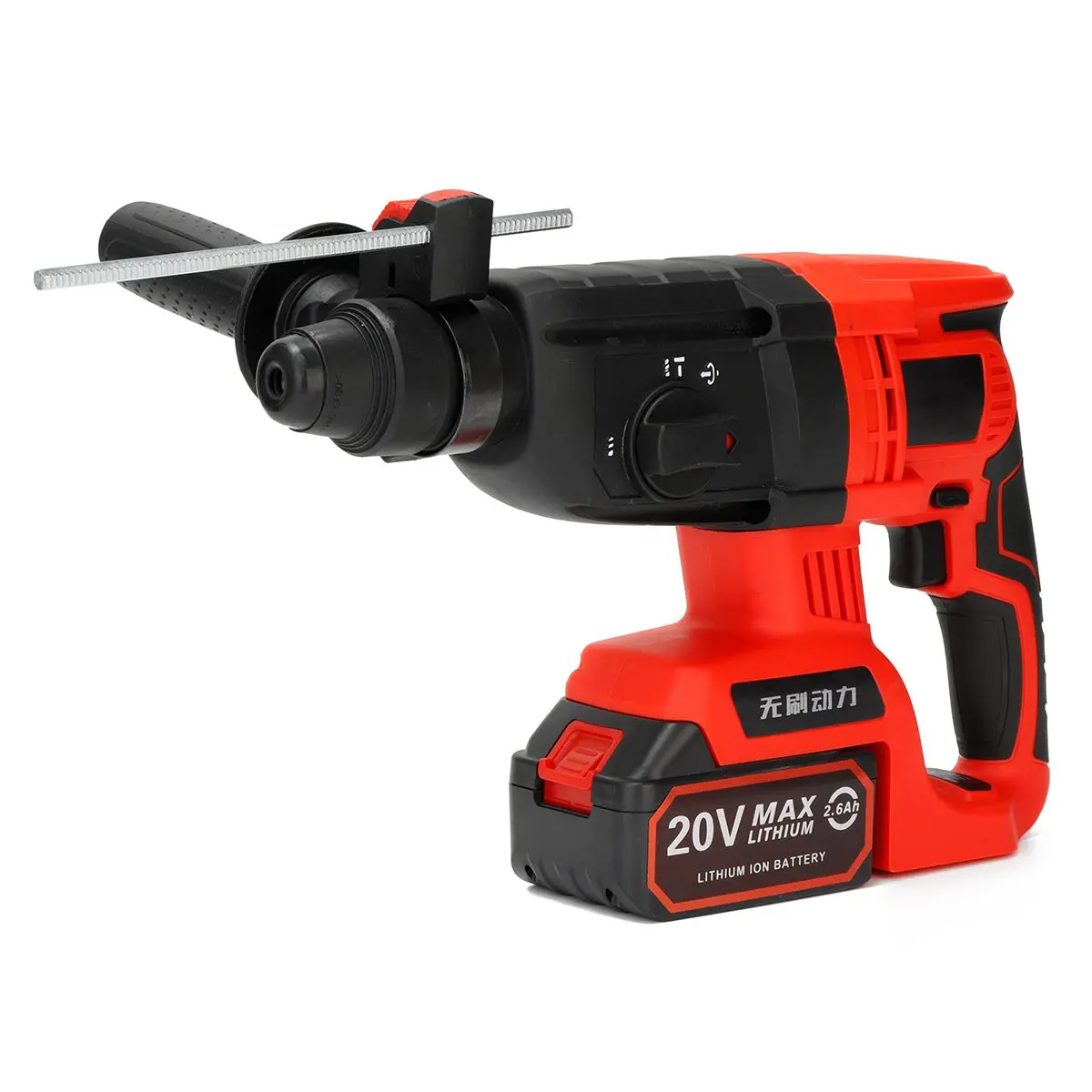 

220V 20mm Multi-Functions Electric Rotary Hammer 20V with 1/2 2.6Ah Li Battery Impact Drill Power Tool Drill Electric Drill