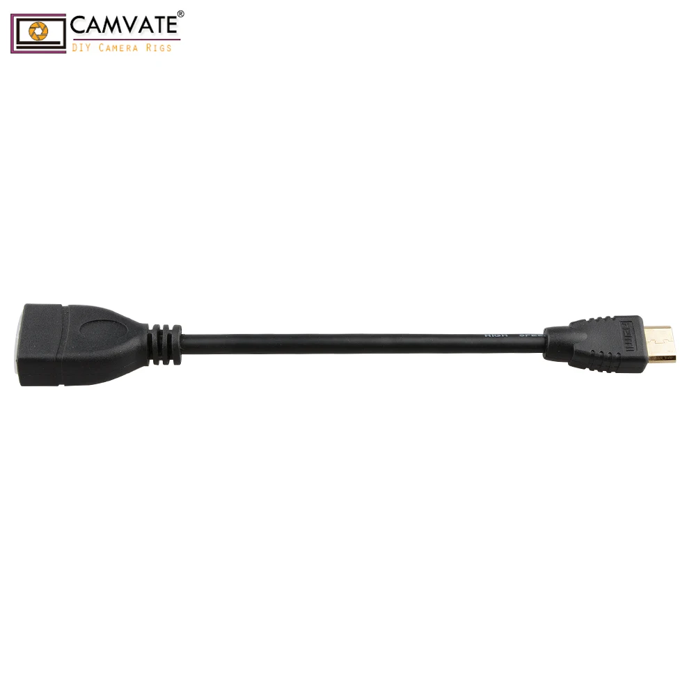 Стандартный HDMI Мини (тип C) штекер на A) гнездо адаптера (6 дюймов) для DSLR камеры