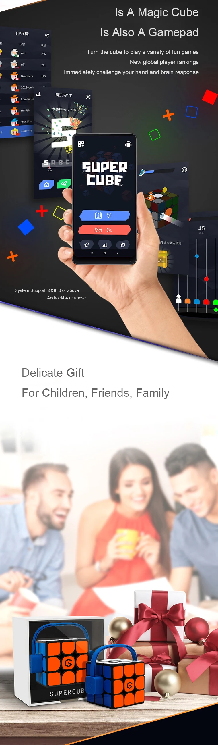 [Update Version ] Original Xiaomi Mijia Giiker i3s AI Intelligent Super Cube Smart Magic Magnetic Bluetooth APP Sync Puzzle Toys (8)