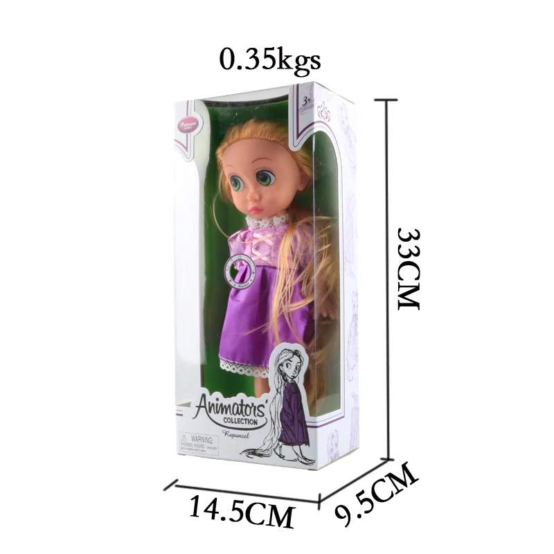 Disney 30cm Dolls 14 Inch Vinyl Doll with Theme Music Salon Princess Frozen Anna Elsa Toys for Childrens Birthday Christmas Gift Disney 30cm Dolls 14 Inch Vinyl Doll with Theme Music Salon Princess Frozen Anna Elsa Toys for Childrens Birthday Christmas Gift
