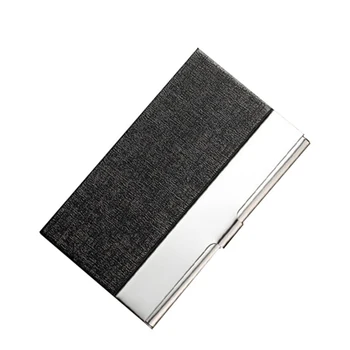 

BYCOBECY Metal Case ID Credit Card Holder Business Women And Men Name Card Case Big Capacity Stainless Steel Bank Card Box