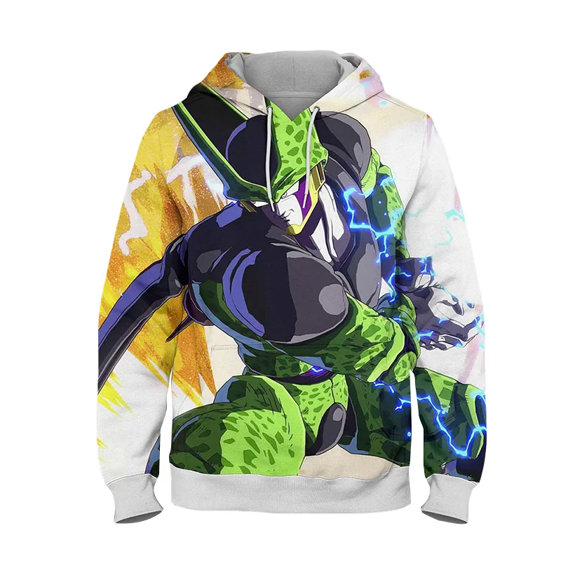 

YOUTHUP New Anime Dragon Ball Character Cell 3D Printed Men's Hoodies Sweatshirts Pullovers Long Sleeve Male Hoodies Sweatshirts