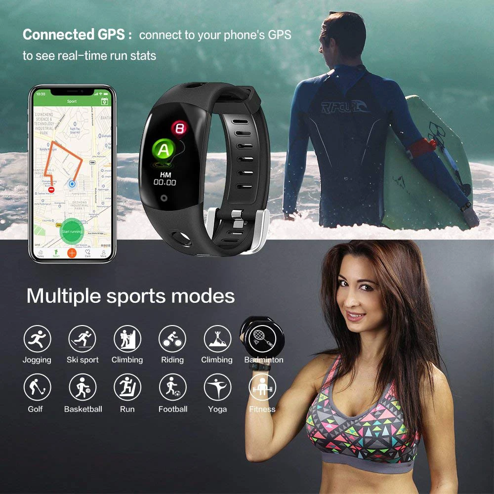 ZUCOOR Смарт Браслет монитор сердечного ритма Водонепроницаемый Smartband Hartslagmeter