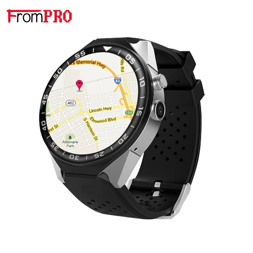 

FROMPRO S99C Smart Watch Android 5.1 OS 1GB Ram 16GB Rom 5.0 MP MTK6580 Quad Core 3G GPS Wristwatch 1.39" Heart Rate Pedometer