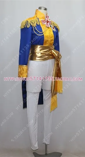Версаль Роза(леди Оскар) Высококачественный придворный костюм синий костюм для косплея