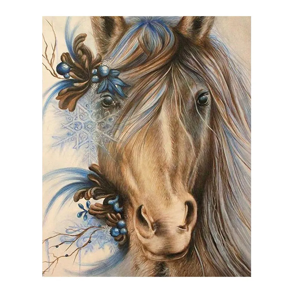 

Horse Diamond Painting animal floral Round Full Drill 5D Nouveaute DIY Mosaic Embroidery Cross Stitch home decor picture gifts