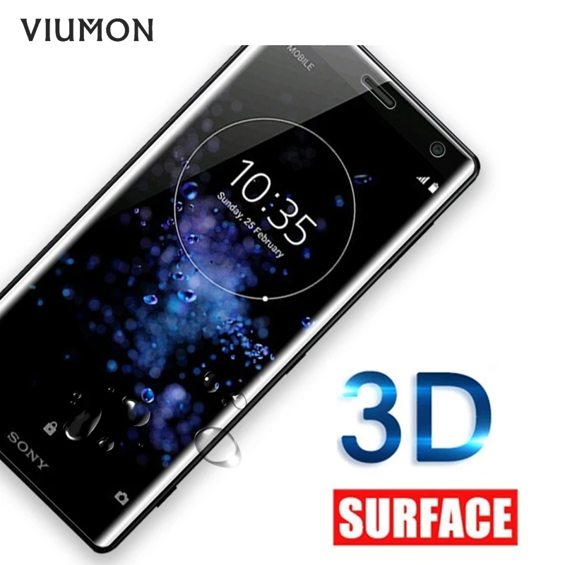 3D изогнутое закаленное стекло с полным покрытием для Sony Xperia XZ2 протектор экрана