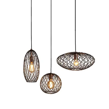 

Nordic Design Loft Edison LED Pendant Light Iron Retro Hanging Lamp Industrial Lights Pendant Lighting For Home Decor Fixtures
