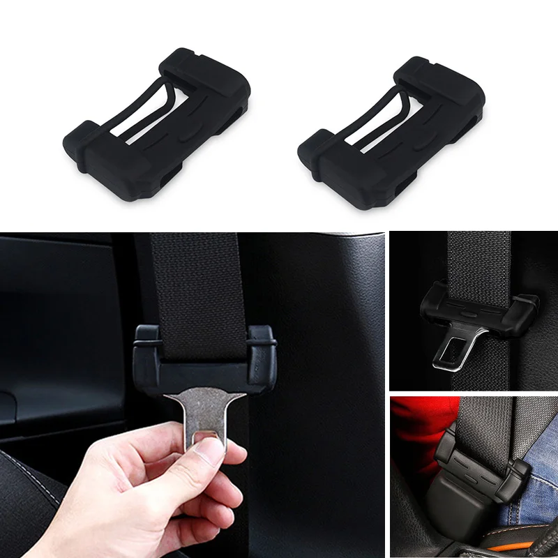 

2x Car Seat Belt Buckle Cover For Mitsubishi Asx Lancer 10 Outlander Pajero Sport 9 L200 Colt Carisma Galant Grandis
