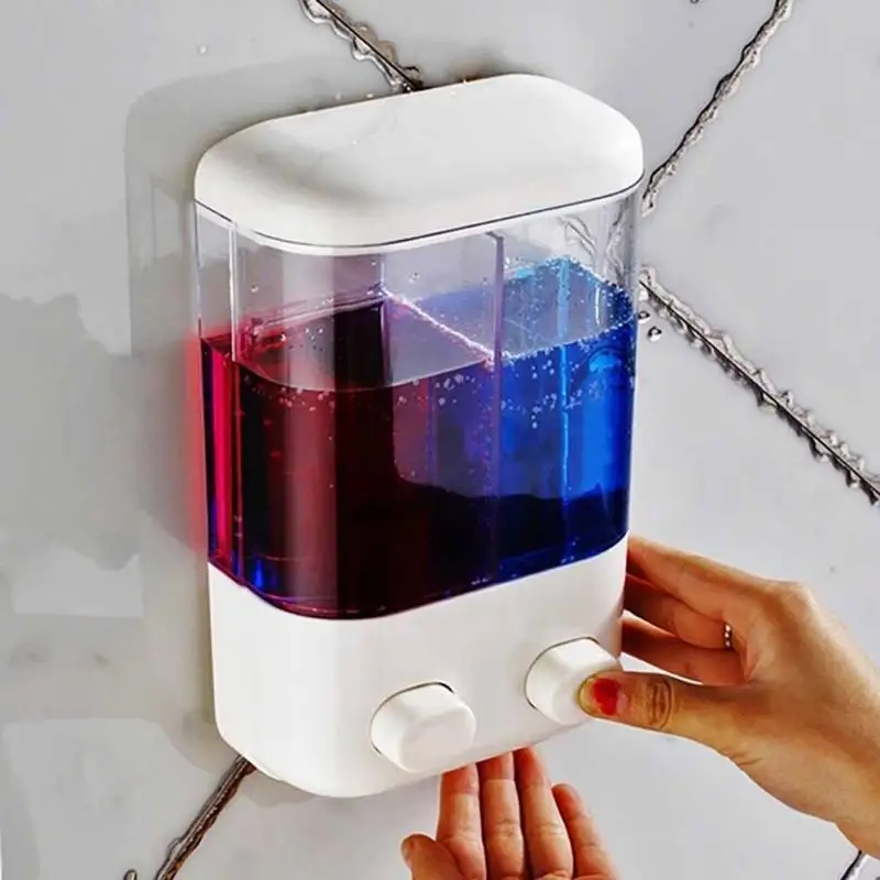 

Shampoo Shower Dispenser De Savon Liquide Manual Kitchen Soap Dispenser Wall-mounted Liquid Soap Dispenser For Bathroom Washroom