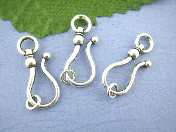 

Doreen Box Lovely 10Sets Large Hook Toggle Clasps 15*38mm (B00362)