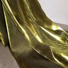 25X150 см/шт Дешевые блестящая органза Корея ткань для платья фотография Фон Свадебные украшения плохой эластичный восстановление M53
