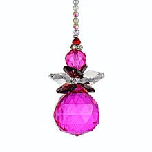 H& D Радужная подвеска 30 мм хрустальная люстра в форме шара призматические орнаменты Висячие солнышки(розовые) украшение для дома и свадьбы