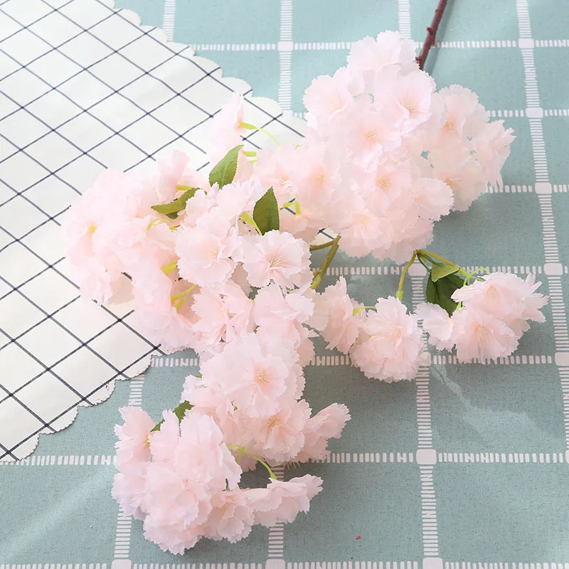 5pcs Lot Artificial Flower Big Cherry Blossoms Wedding Decoration