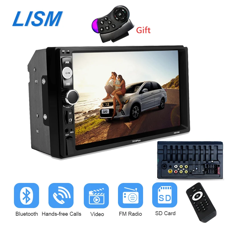 

LISM 7 Inch Touch Screen 2 Din Car Radio Bluetooth Multimedia MP5 Player Stereo Car Audio Video Player Autoradio Remote Control