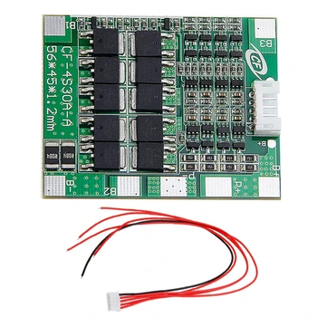 

OOTDTY 4S 30A 14.8V Li-ion Lithium 18650 Battery BMS Packs PCB Protection Board Balance Integrated Circuits